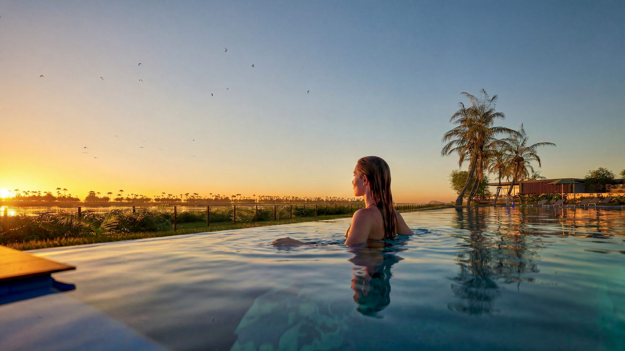 Piscina com borda infinita